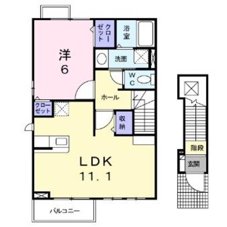 清洲駅 徒歩11分 2階の物件間取画像